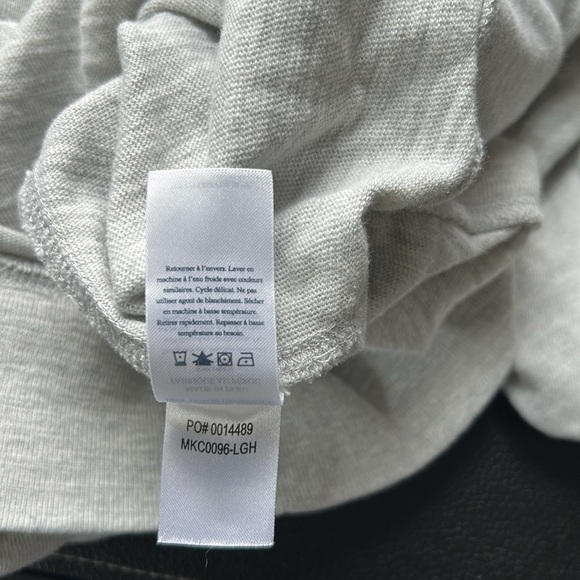 FAHERTY Sunwashed Slub Hoodie Shirt Light Grey Heather Mens Knit Top Sz L - Picture 11 of 15